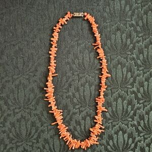 Vintage Branch Coral Necklace